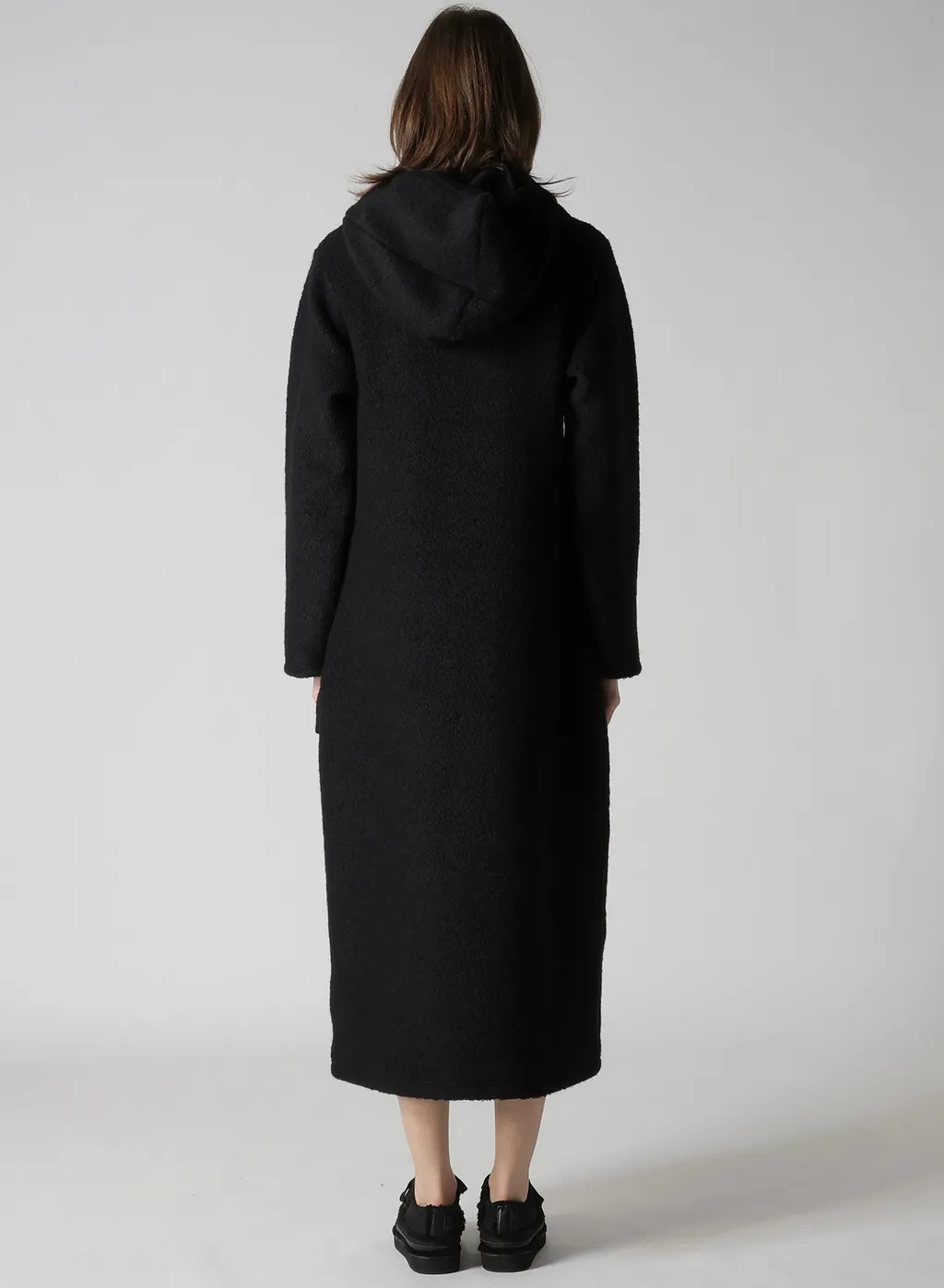 Wool Sheep Pile High Neck Dress