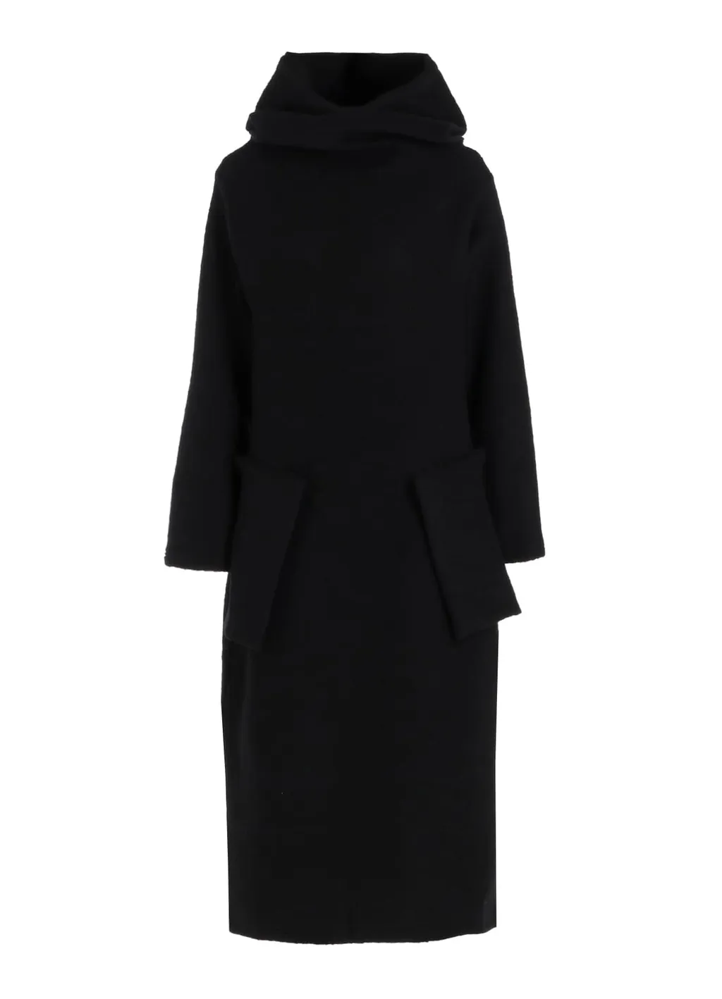 Wool Sheep Pile High Neck Dress