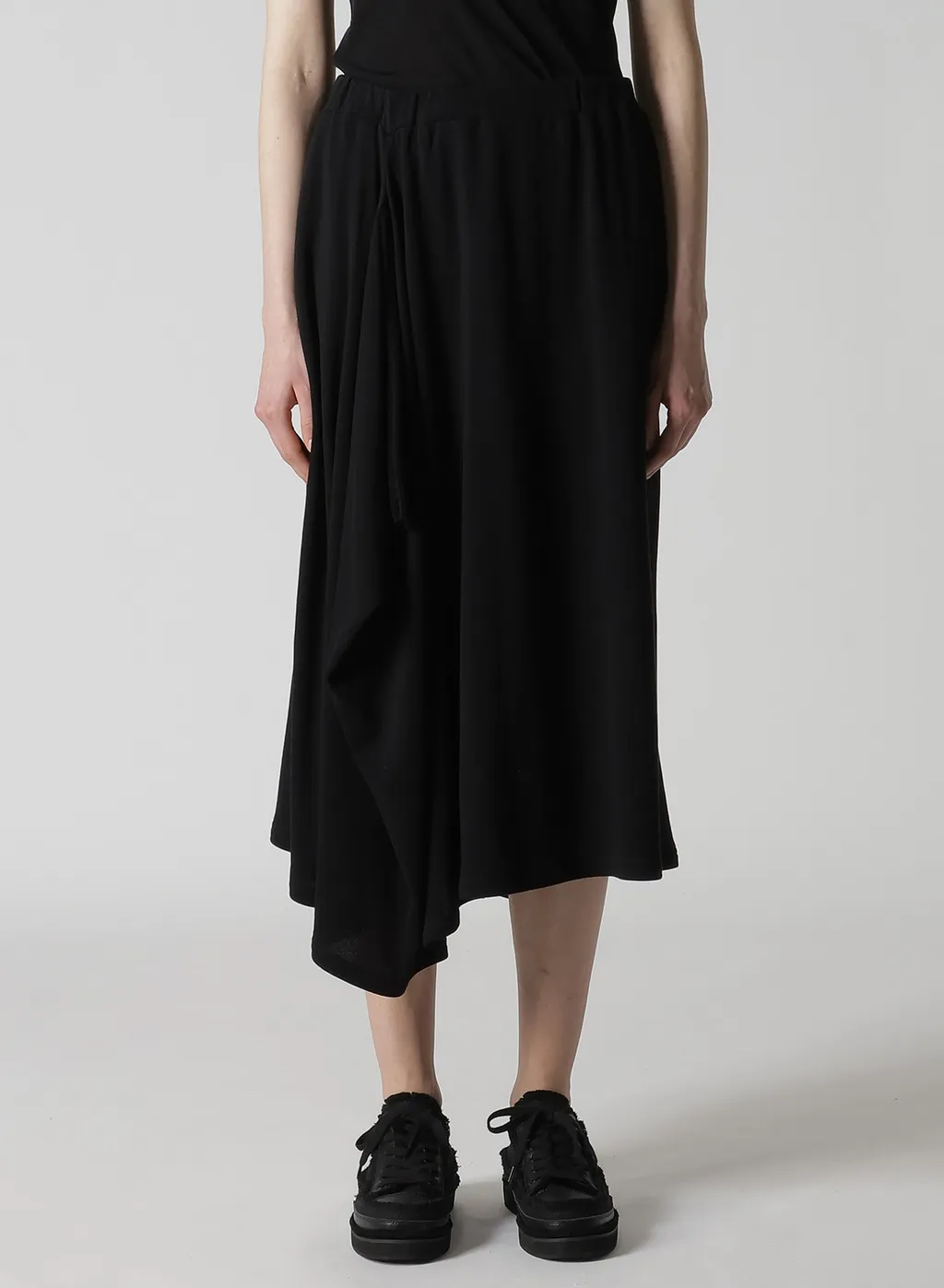 High Twisted Gauze Terry Tucked Skirt