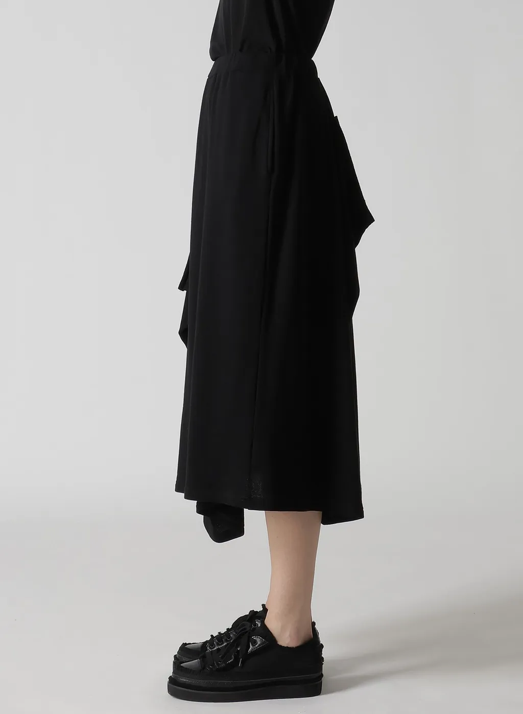 High Twisted Gauze Terry Tucked Skirt