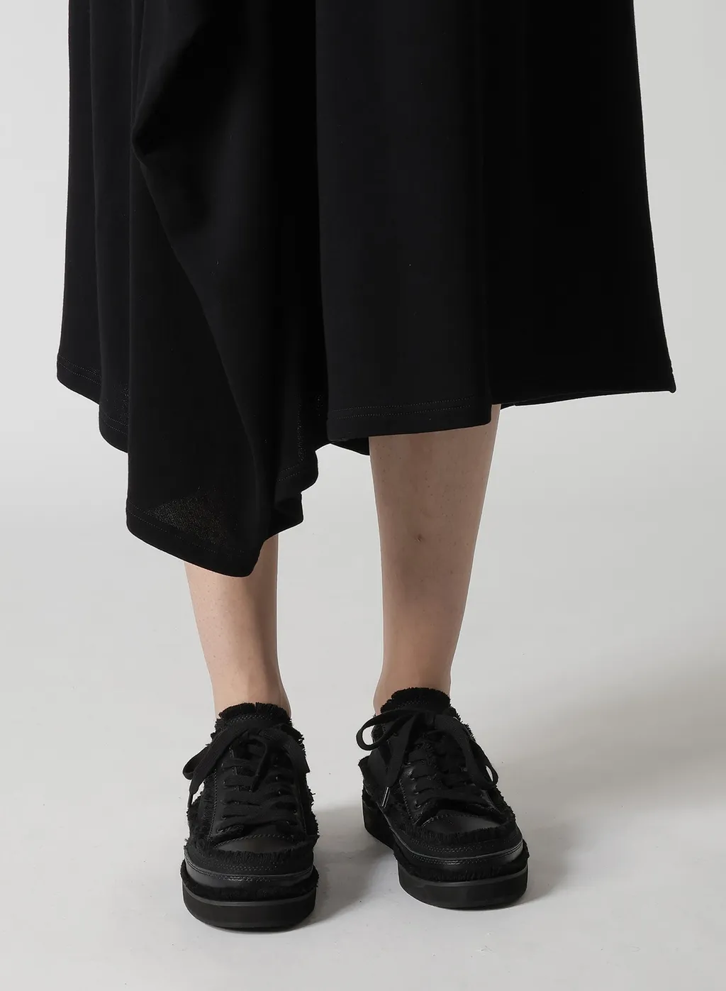 High Twisted Gauze Terry Tucked Skirt