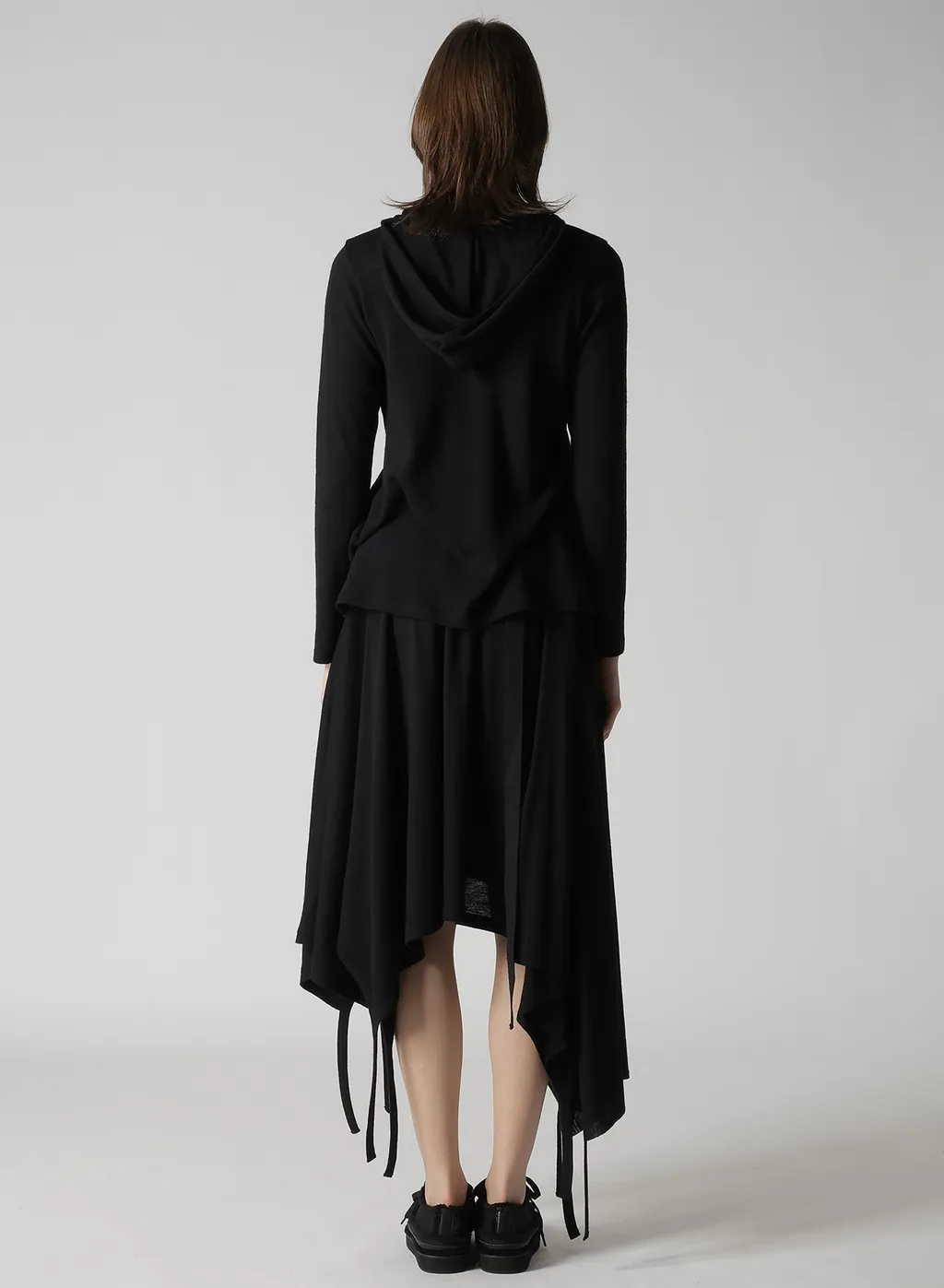 Wool Light Milling Single Strap Hoodie Po
