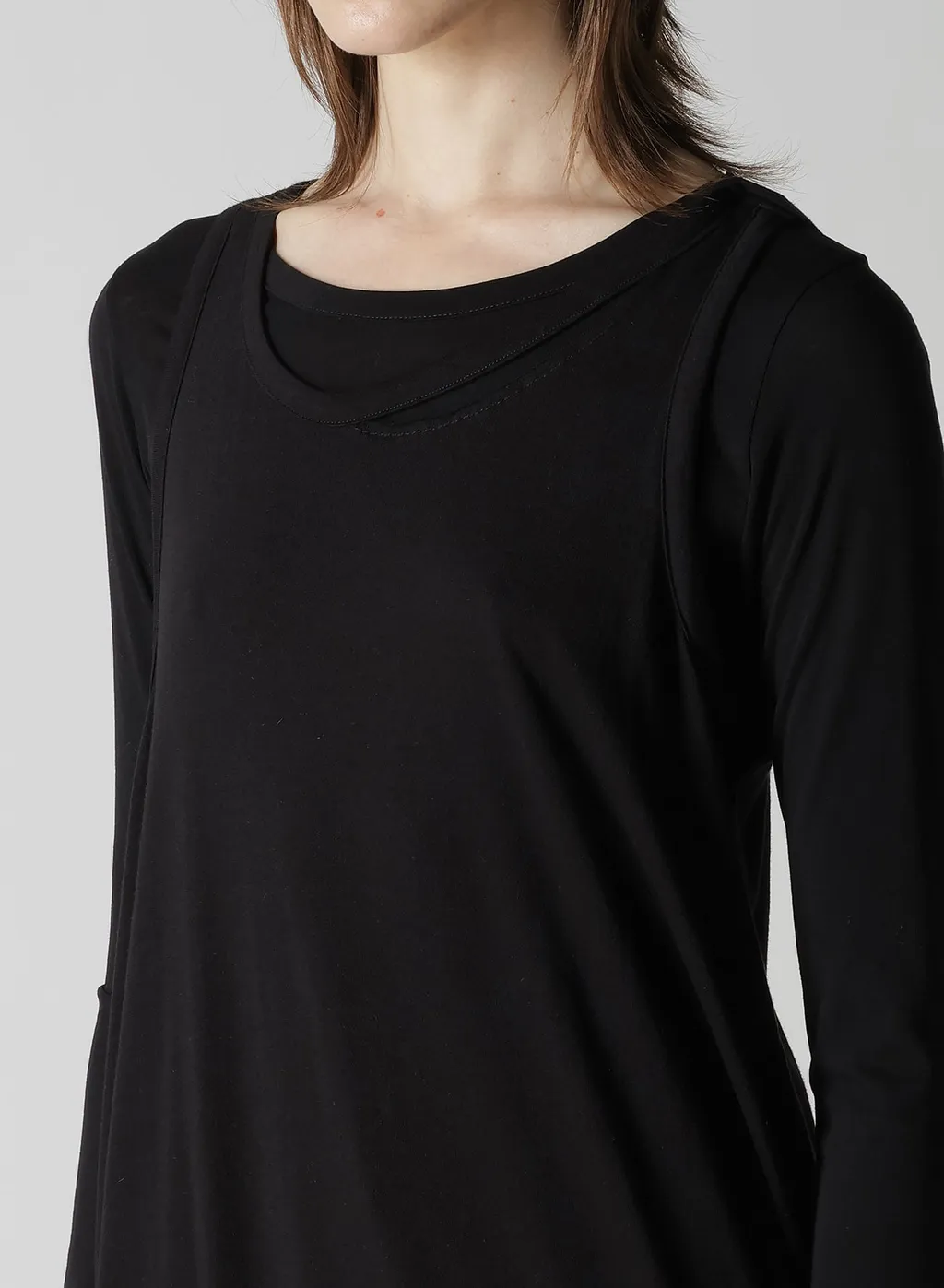 C Angora Cashmere Single Jersey Draped Dress