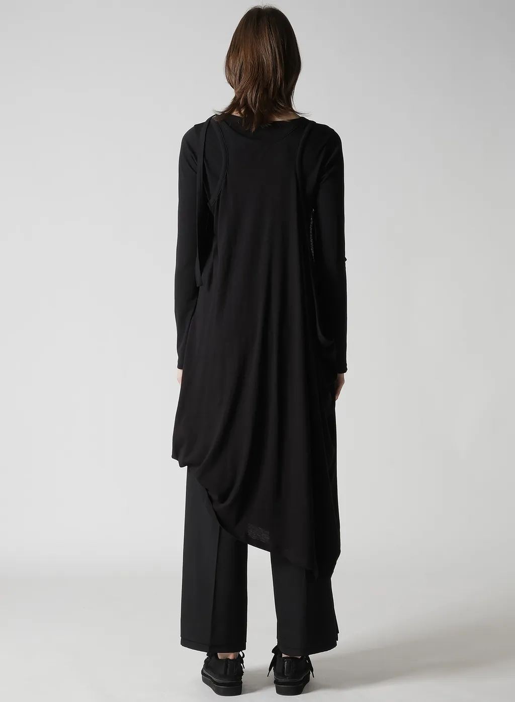 C Angora Cashmere Single Jersey Draped Dress