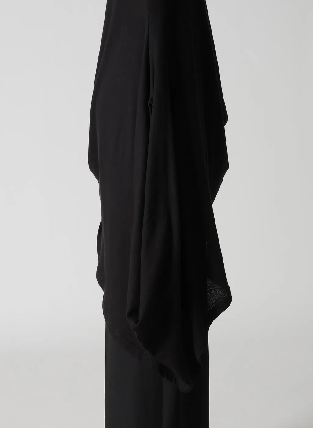 C Angora Cashmere Single Jersey R Draped Round Neck Po