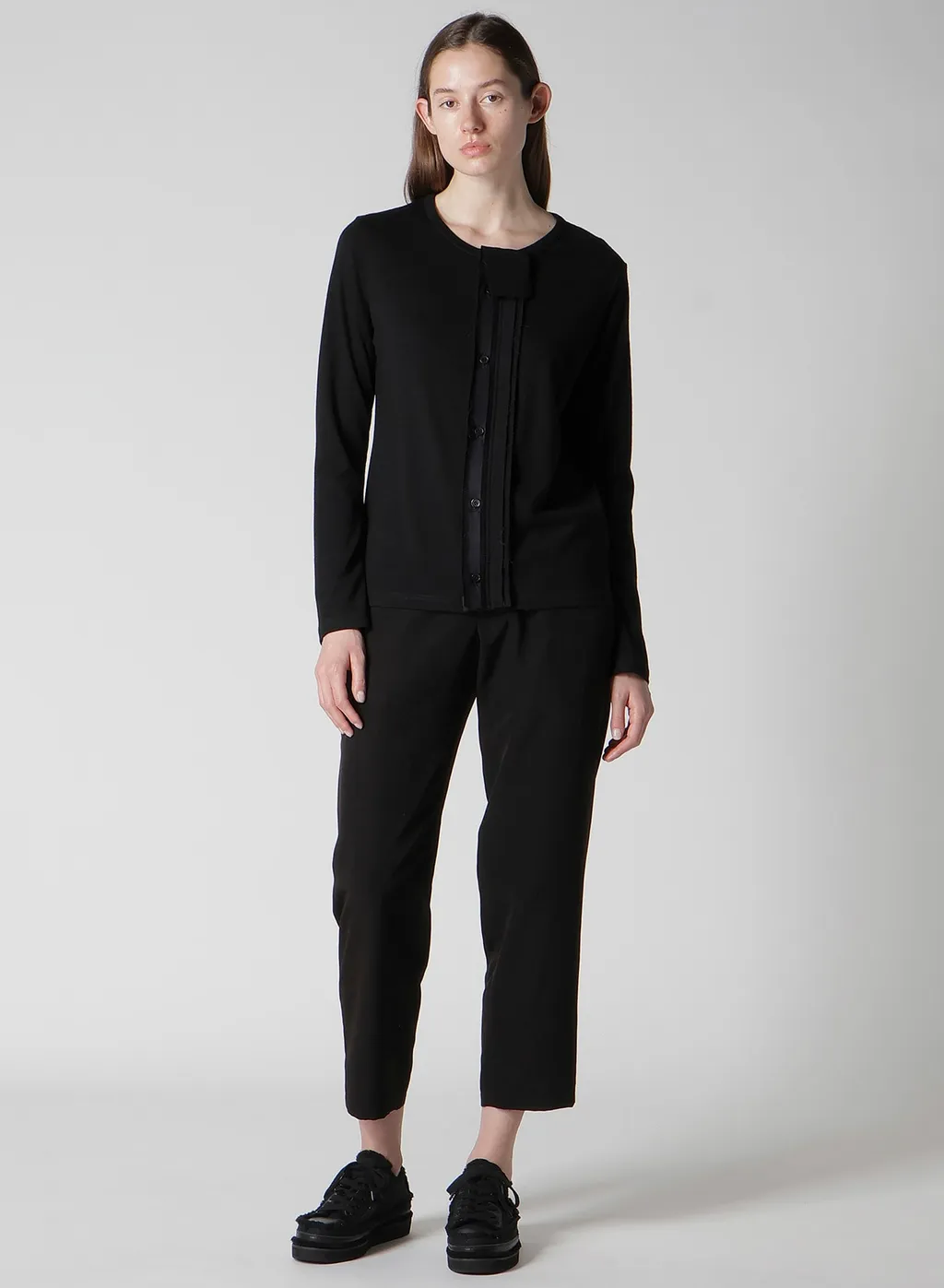 Wool Single Jersey Henley Neck Po