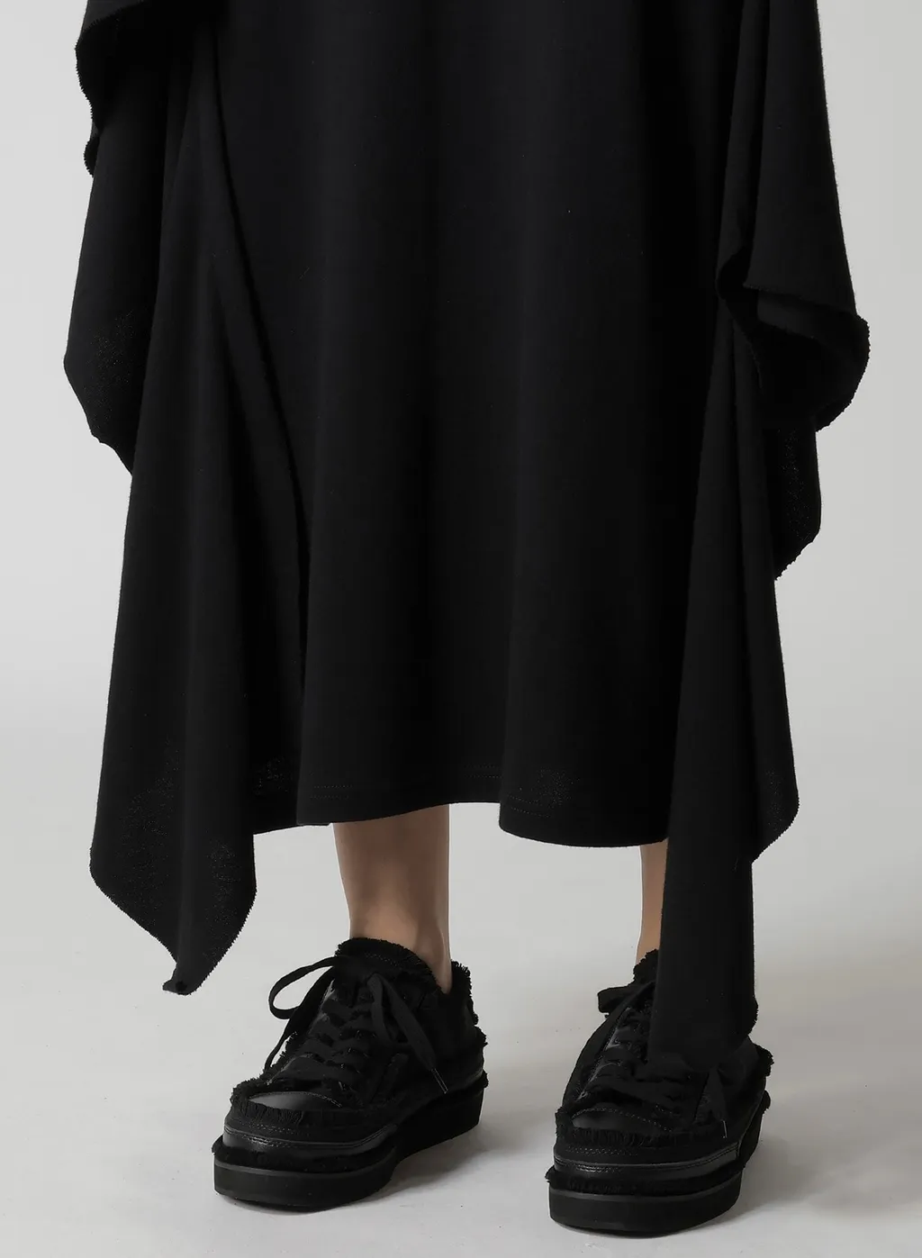 Cotton Yak Single Jersey Side Draped Strap Dress