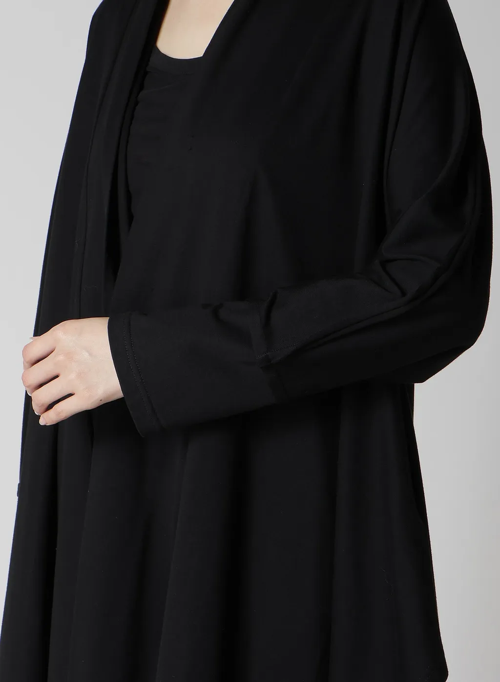 Cotton Single Jersey Long Cardigan