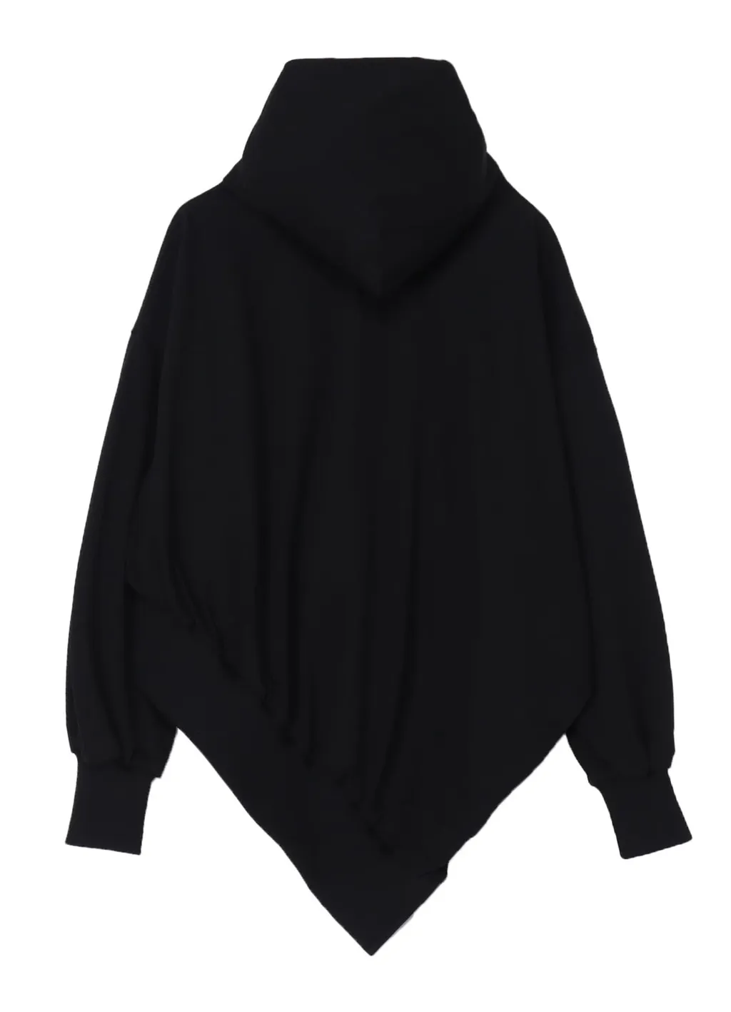 Pe Jersey Twill Unbalanced Hoodie A