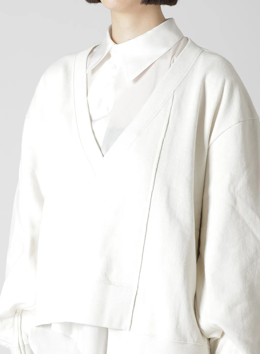 Cotton French Terry Side Zip D Pullover