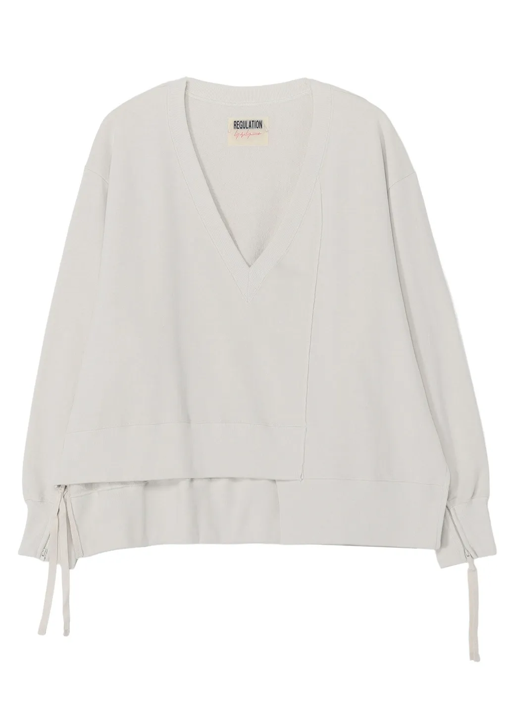 Cotton French Terry Side Zip D Pullover