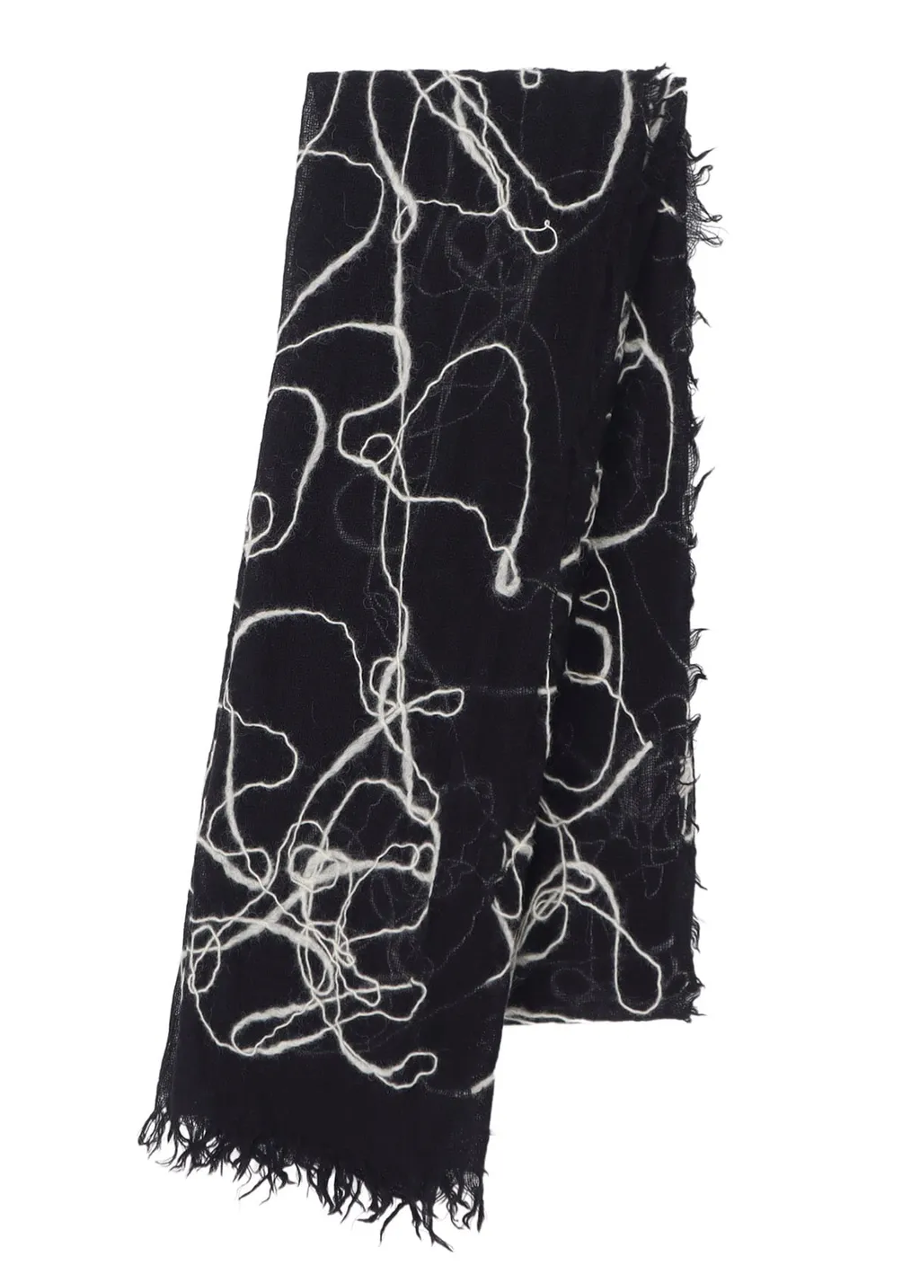 Wool Gauze Needle Punch Stole