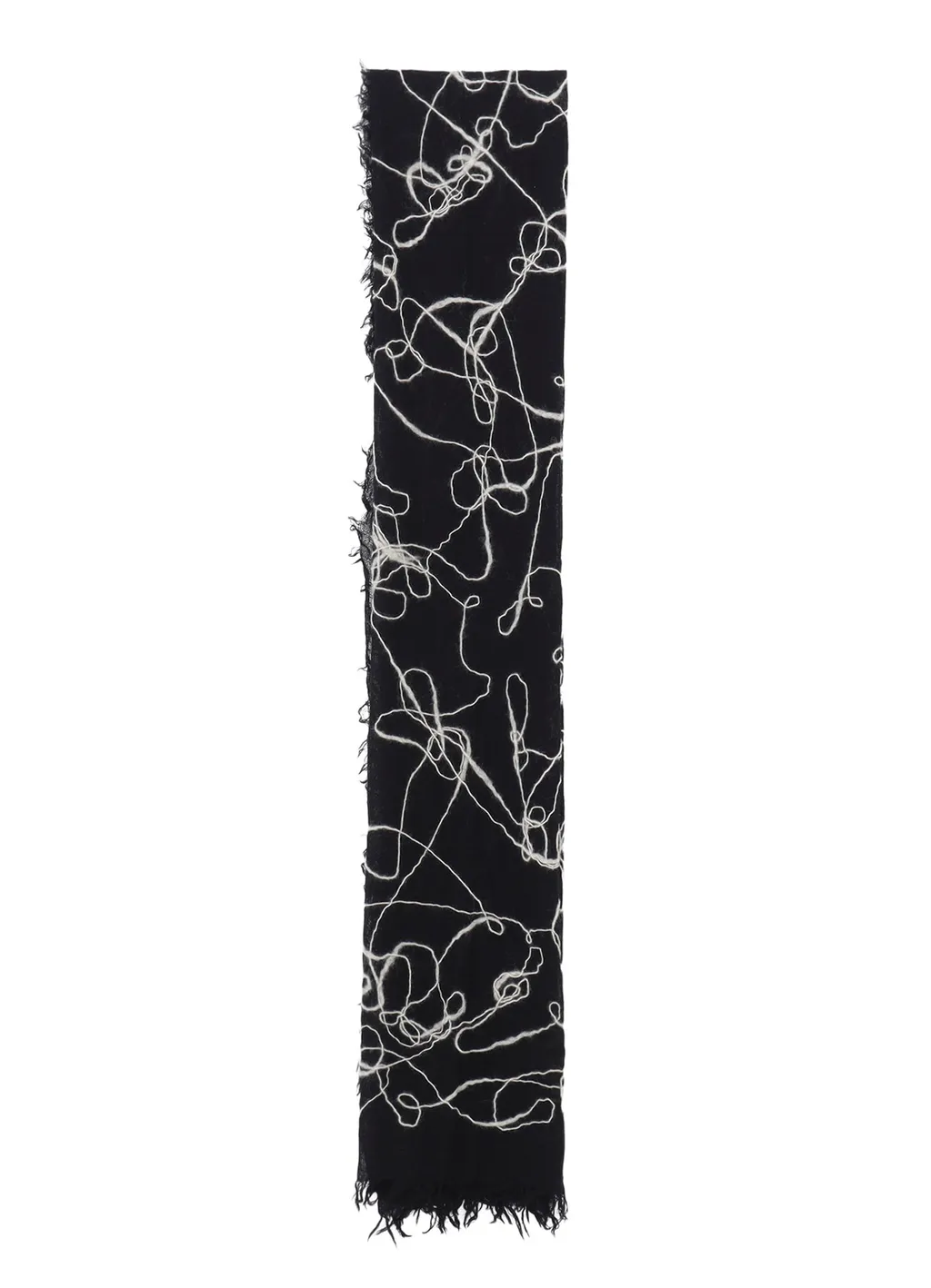 Wool Gauze Needle Punch Stole