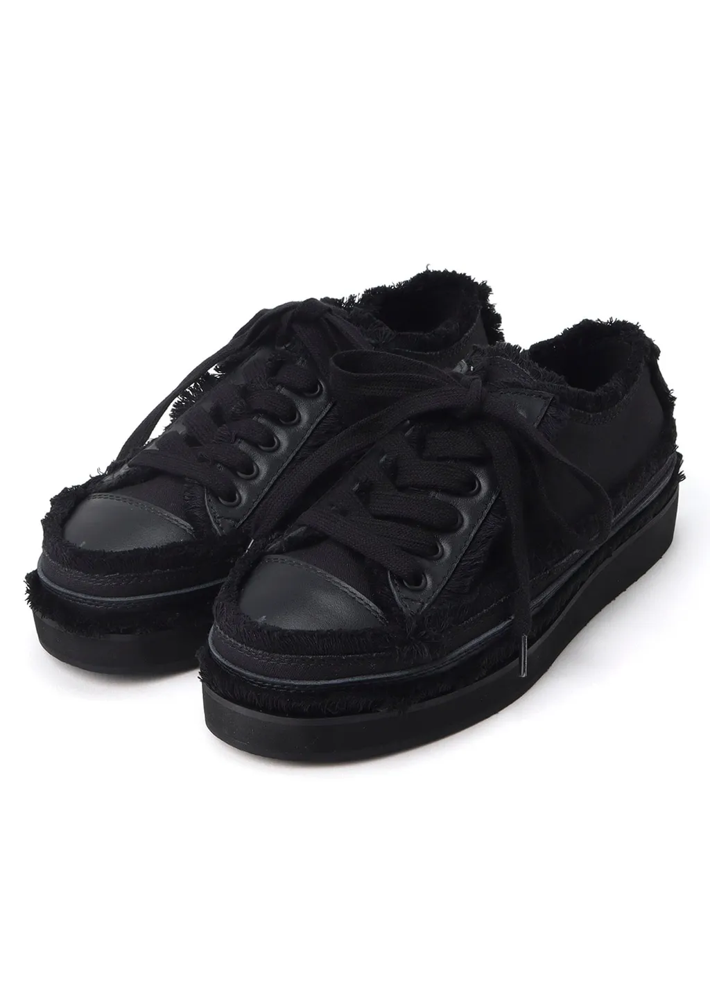 Cotton Canvas A Low-Cut Fringe Sneakers