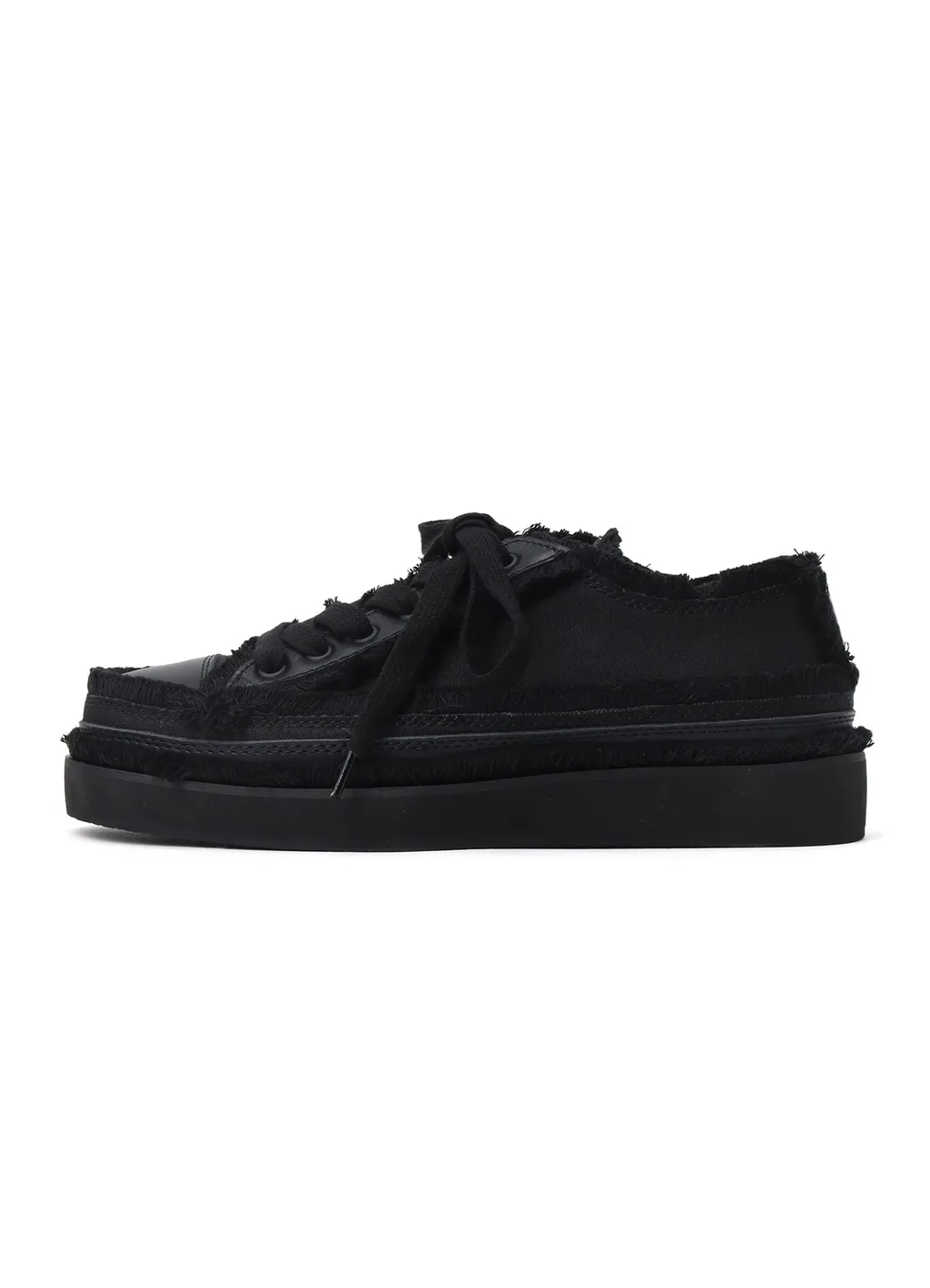 Cotton Canvas A Low-Cut Fringe Sneakers