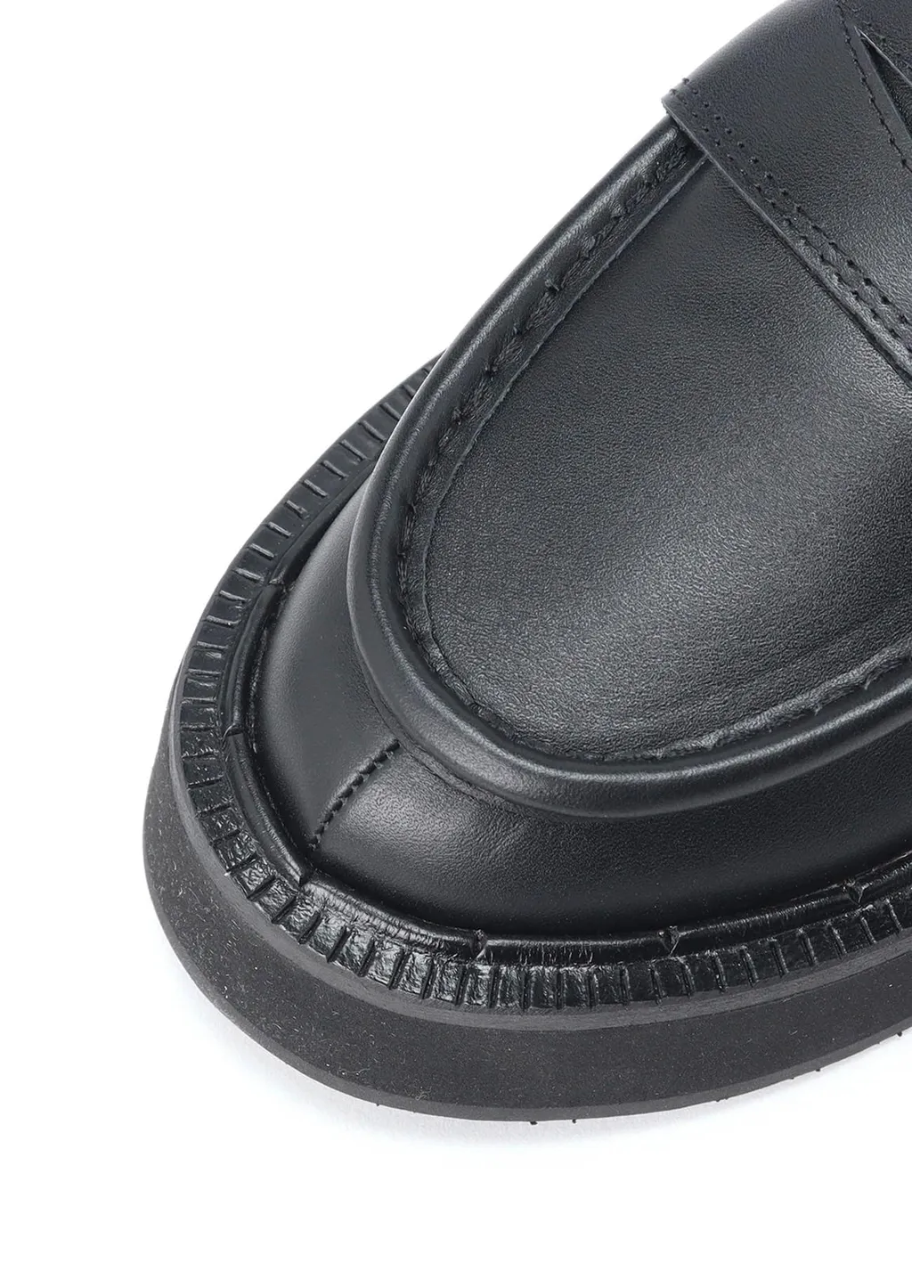 Soft Smooth Leather Platform Loafer