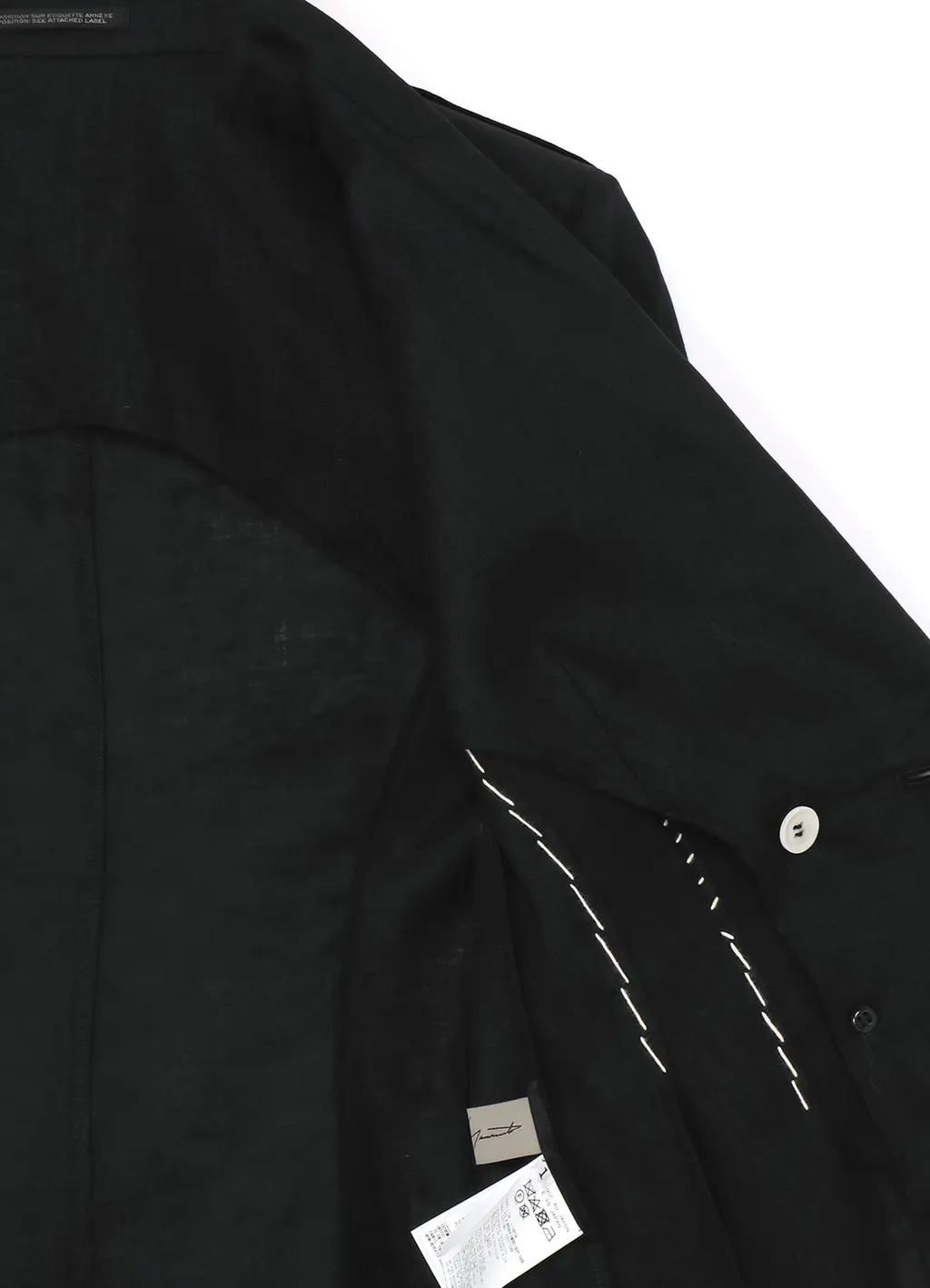 Linen Cloth 6B Hand Stitch Double Jacket