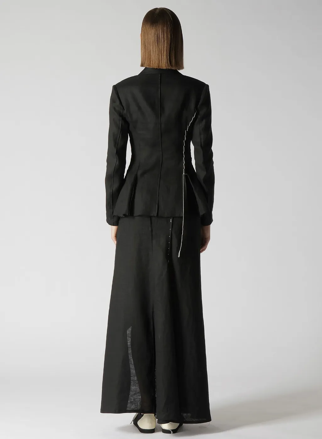 Linen Cloth 6B Hand Stitch Double Jacket
