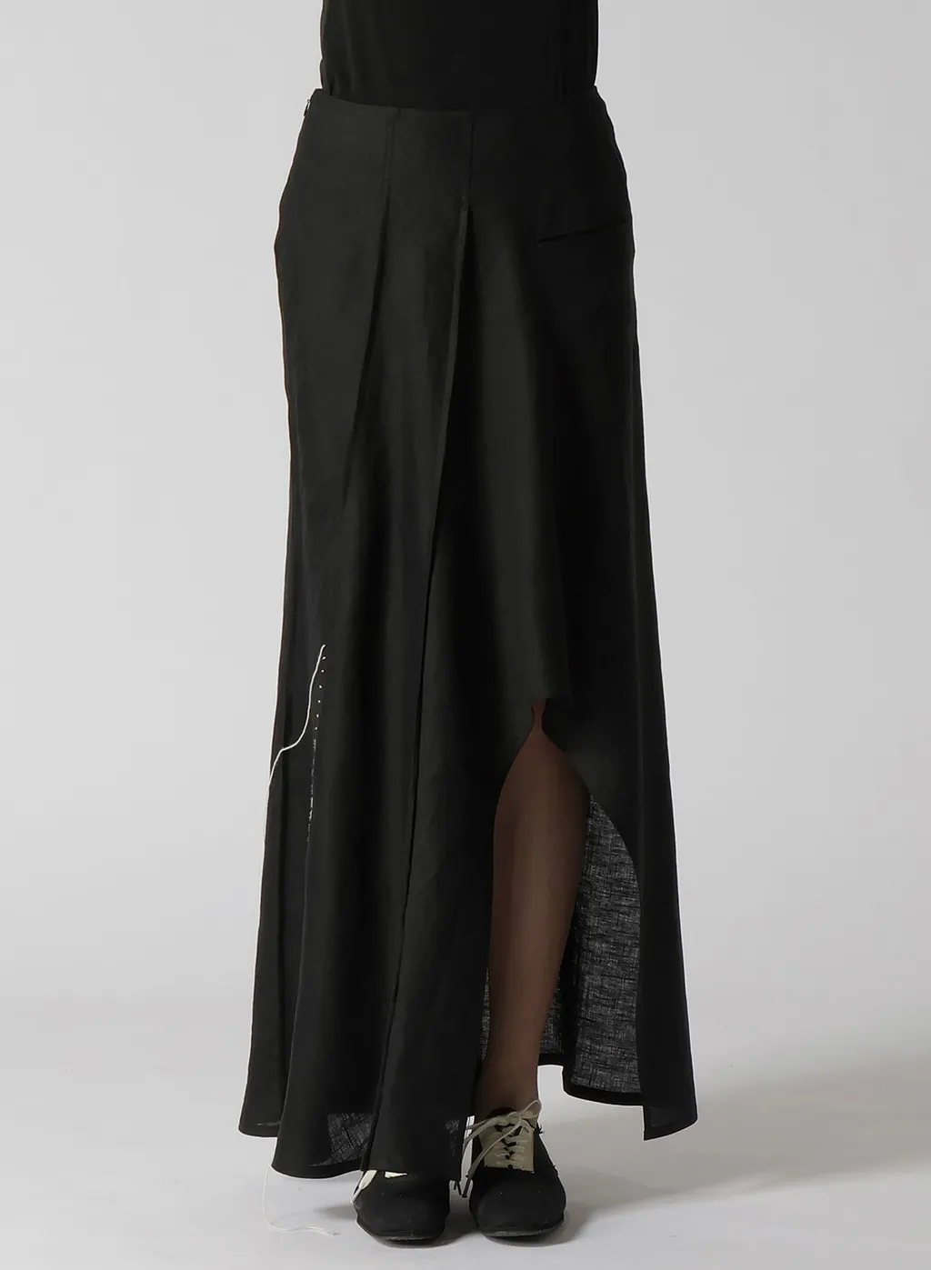 Linen Cloth L Round Hem Skirt