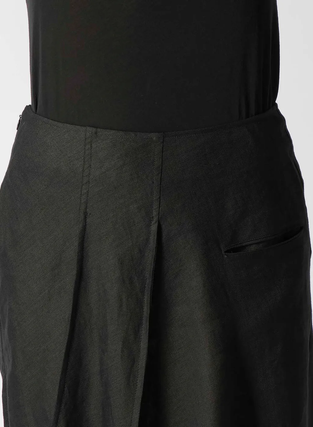 Linen Cloth L Round Hem Skirt