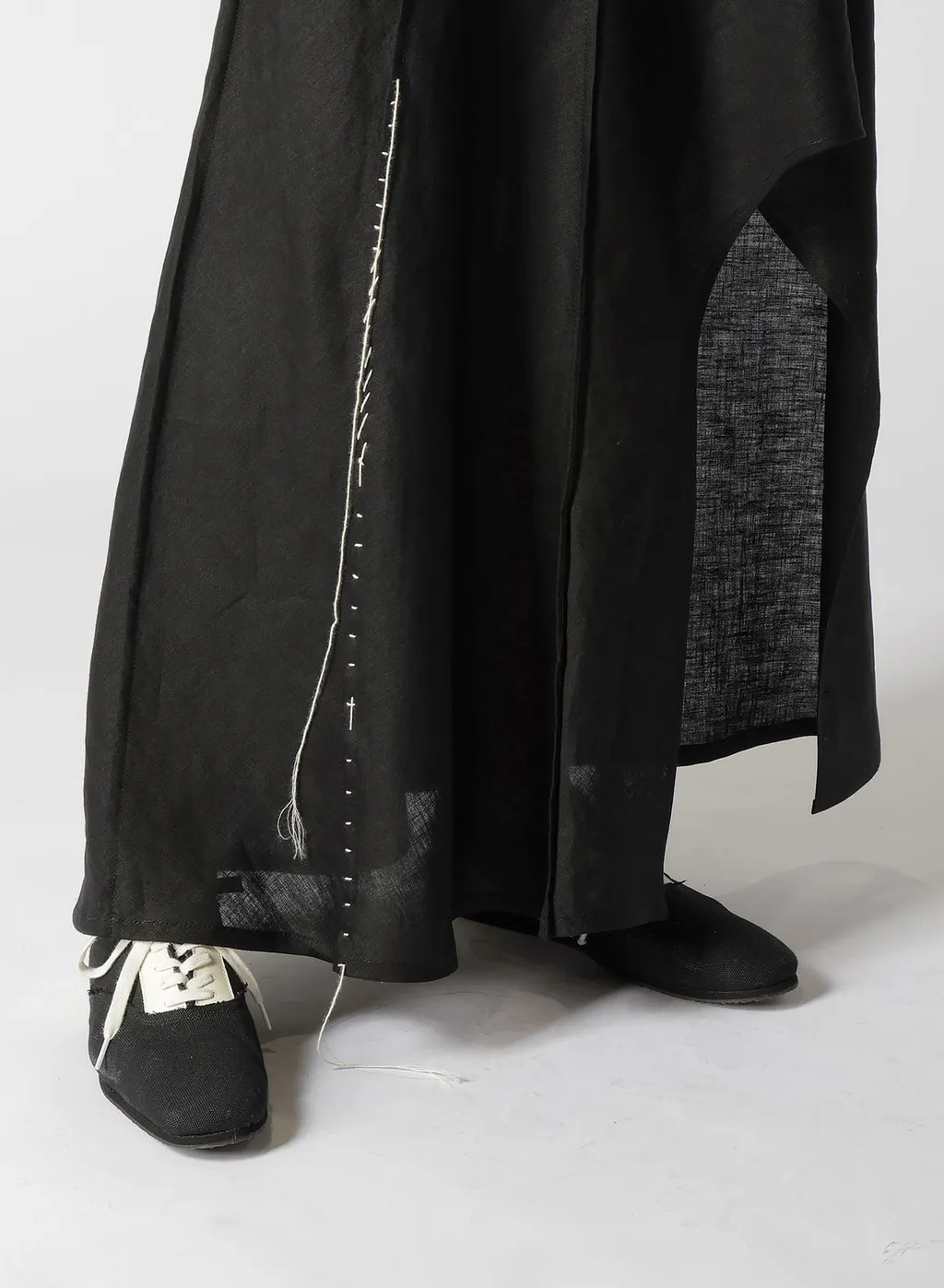 Linen Cloth L Round Hem Skirt