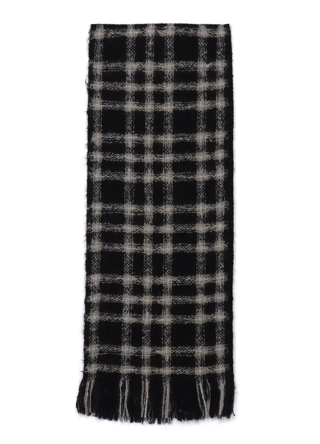 Plaid Pattern Cross Stole