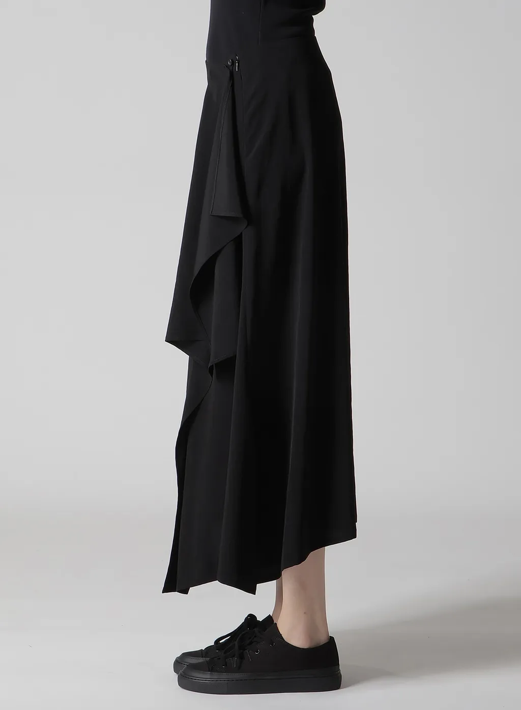 Ta/Pe Crepe De Chine L Draped Skirt