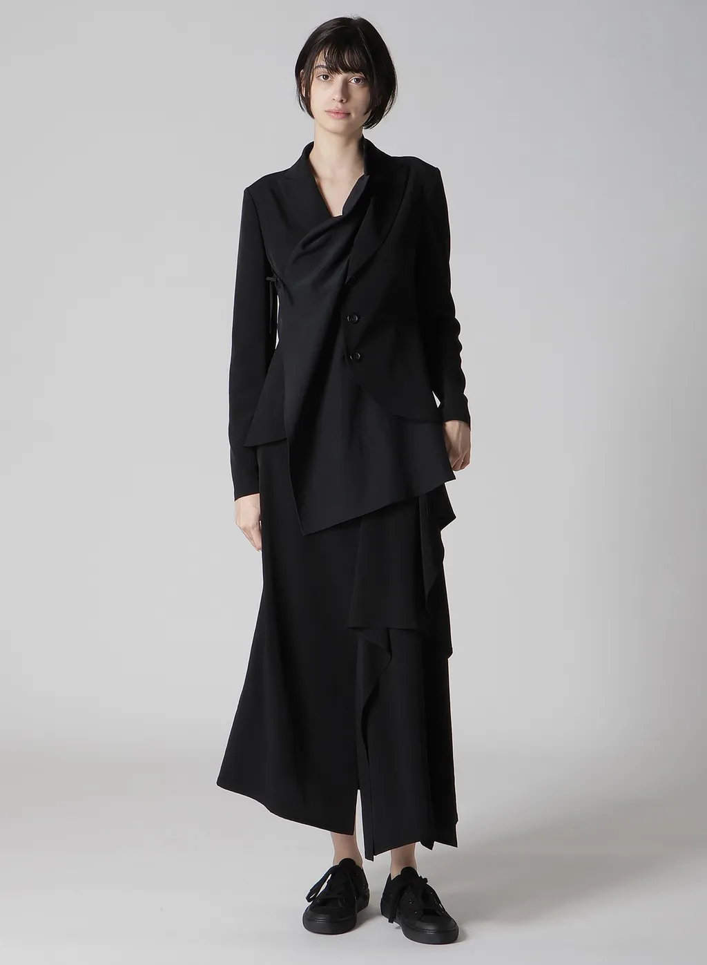 Ta/Pe Crepe De Chine L Draped Skirt