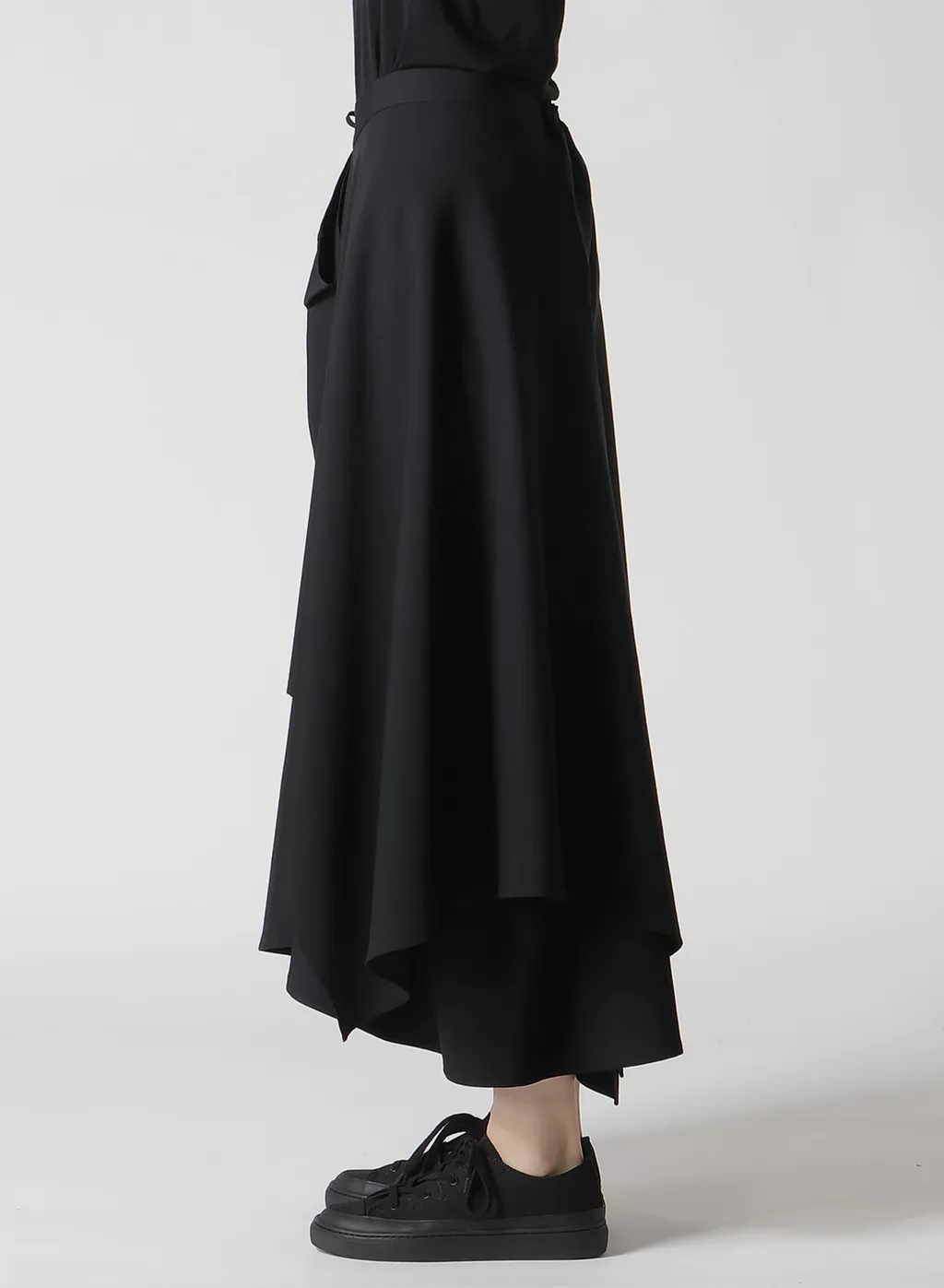 Gabardine R Gathered Skirt