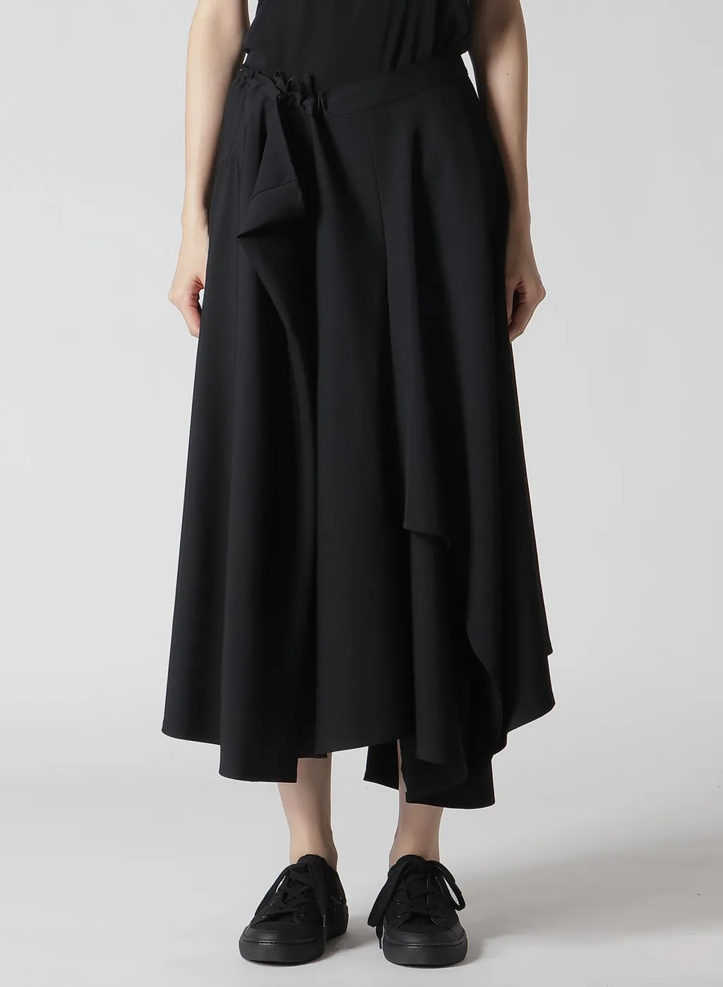 Gabardine R Gathered Skirt