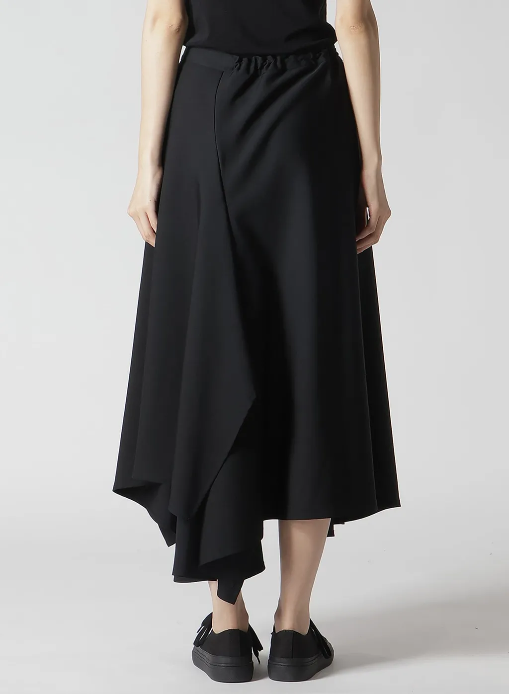 Gabardine R Gathered Skirt