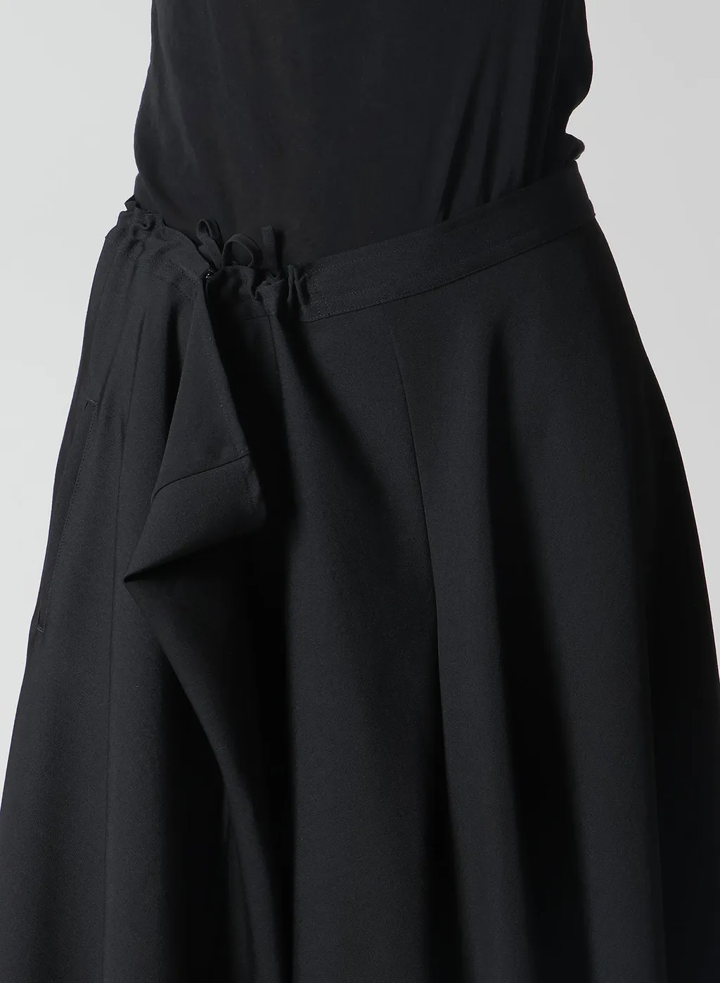 Gabardine R Gathered Skirt