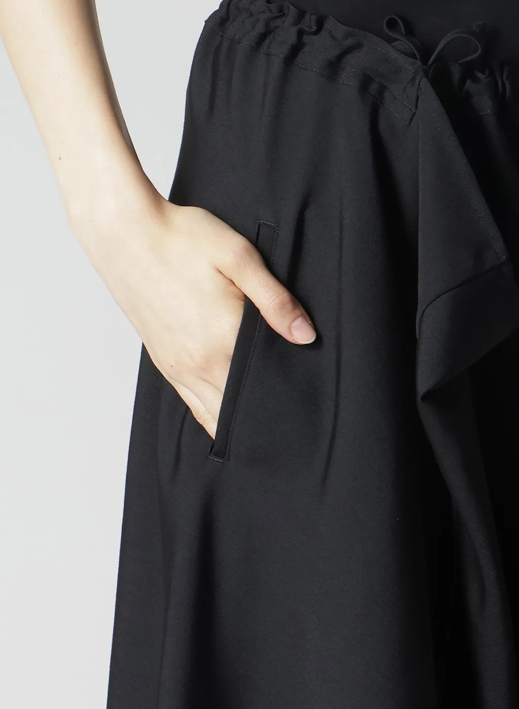 Gabardine R Gathered Skirt