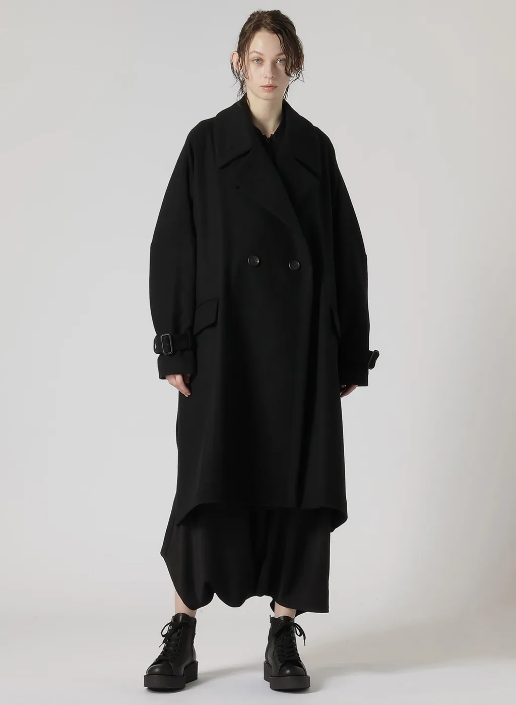 Melton R-Side Slit Coat