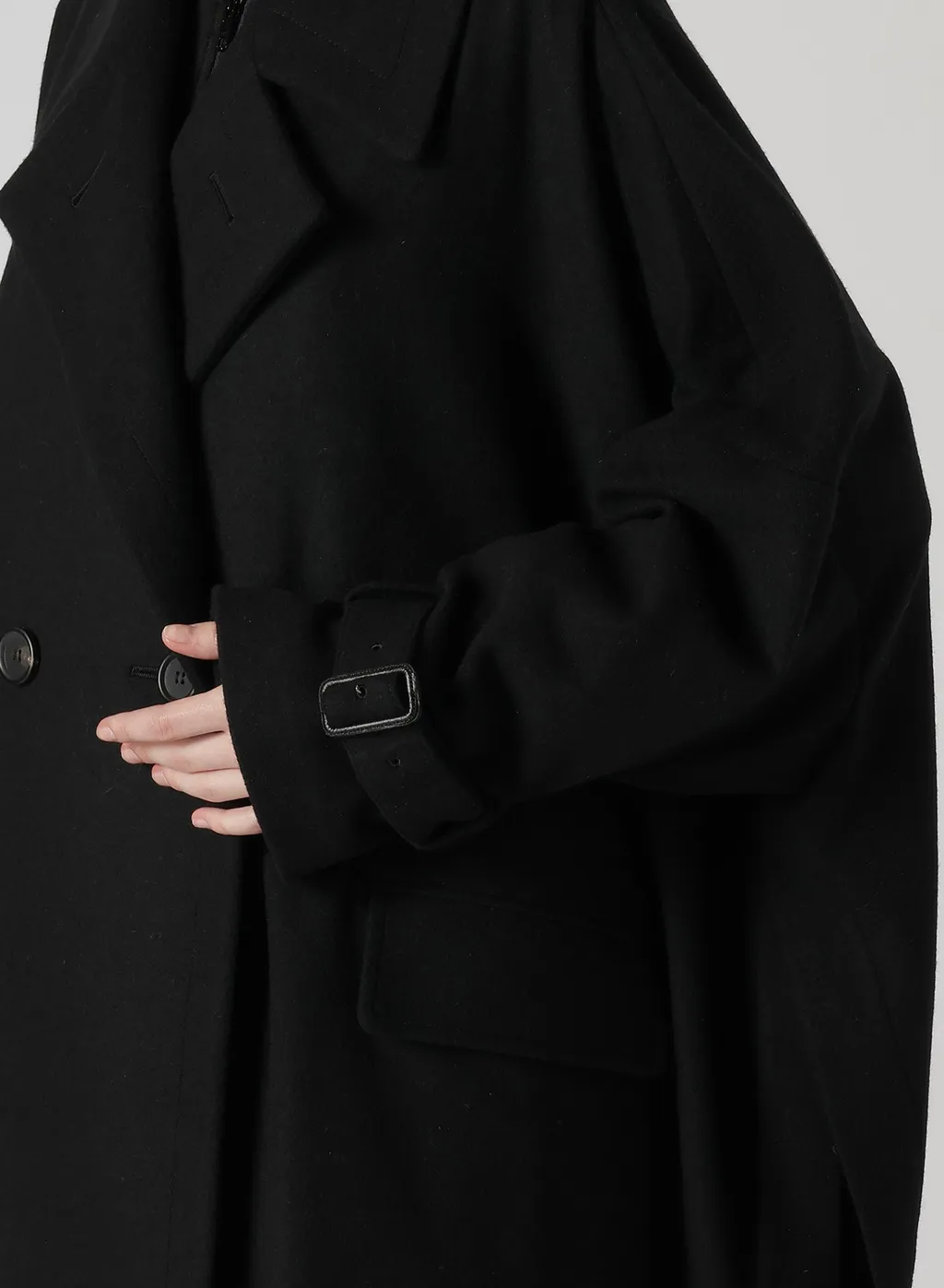 Melton R-Side Slit Coat
