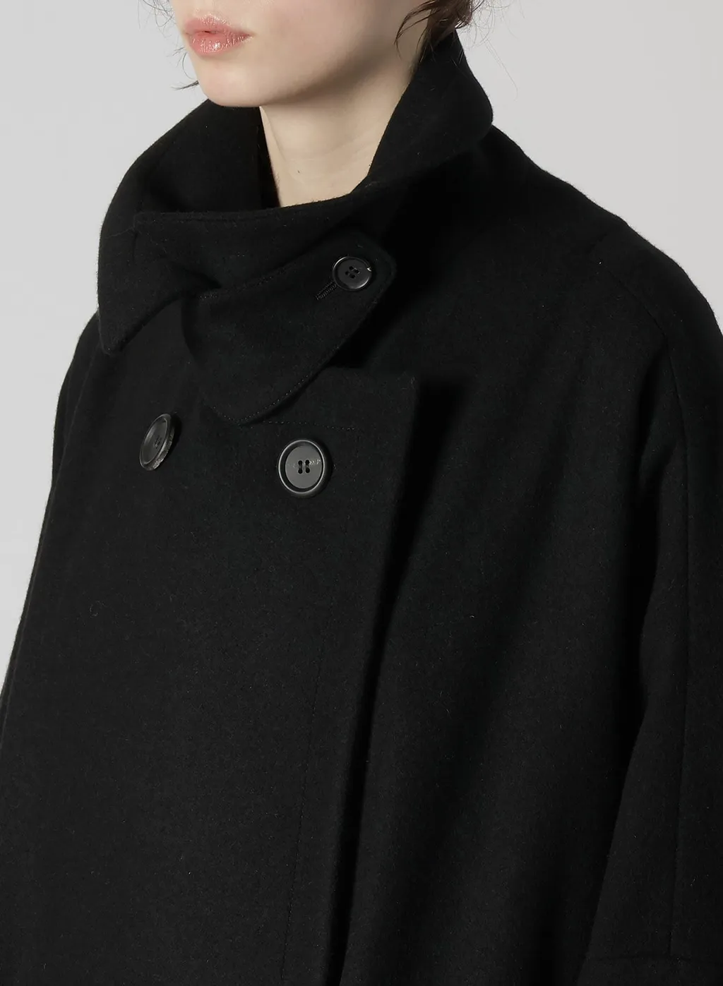 Melton R-Side Slit Coat