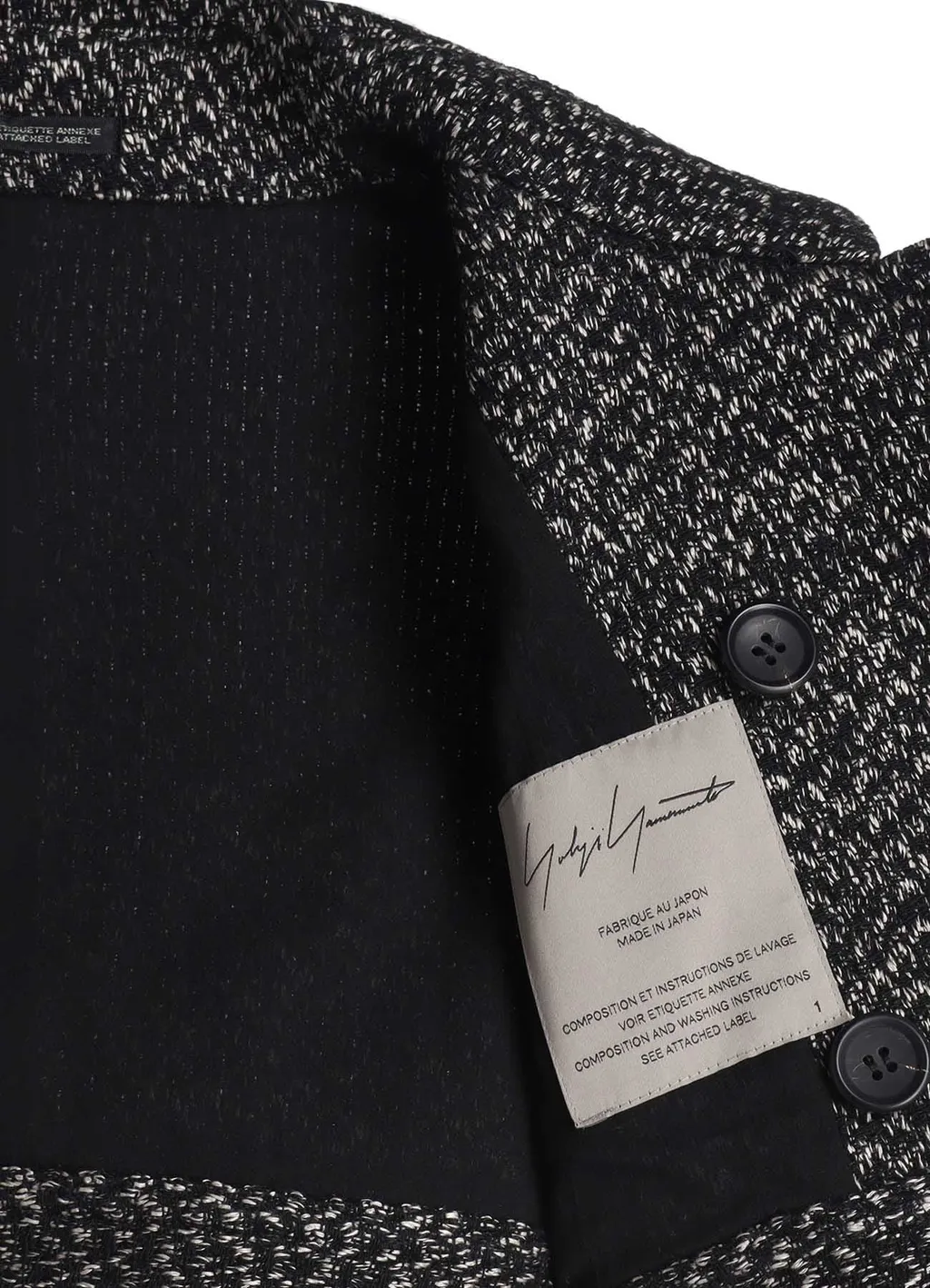 Dobby Heather Tweed Box D Sleeves Double F Short Jacket