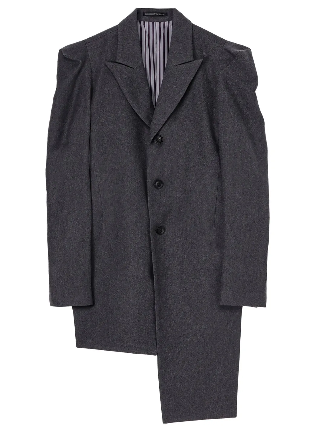 W/C Twill Washer Slv Gusset Unbalance Long Jacket
