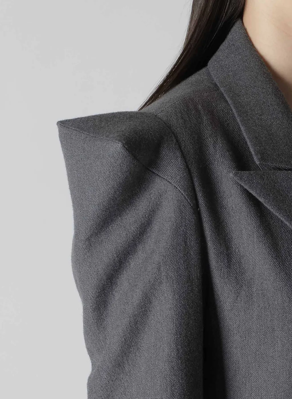 W/C Twill Washer Slv Gusset Unbalance Long Jacket