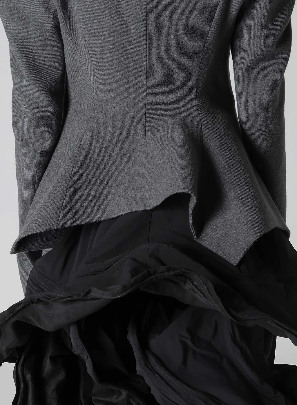 W/C Twill Washer Slv Gusset Unbalance Long Jacket