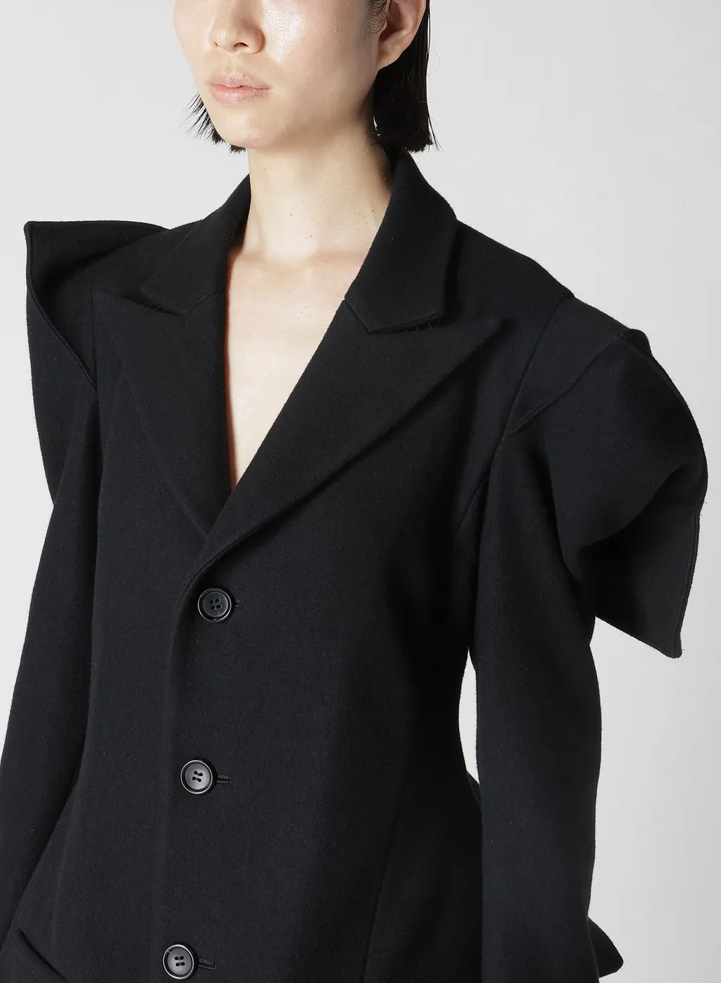 Sun Drying Super100 Melton Slv Gusset Rounded Jacket