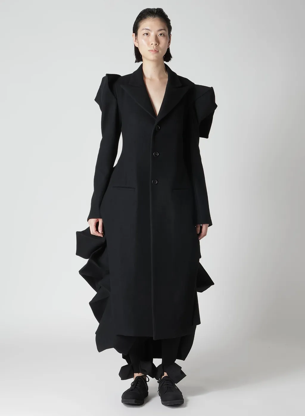 Sun Drying Super100 Melton Slv Gusset Rounded Jacket