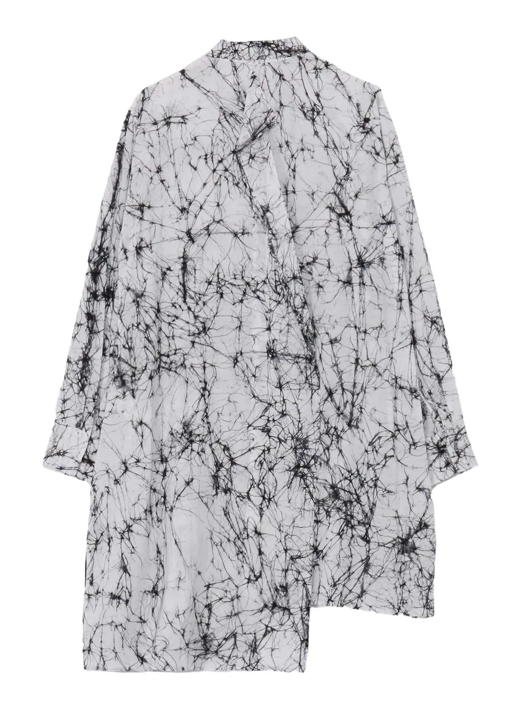 Batikk Lawn Backside Wraped Flare Blouse