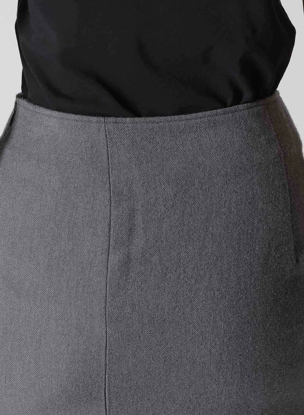 W/C Twill Washer L Slim Flare Skirt