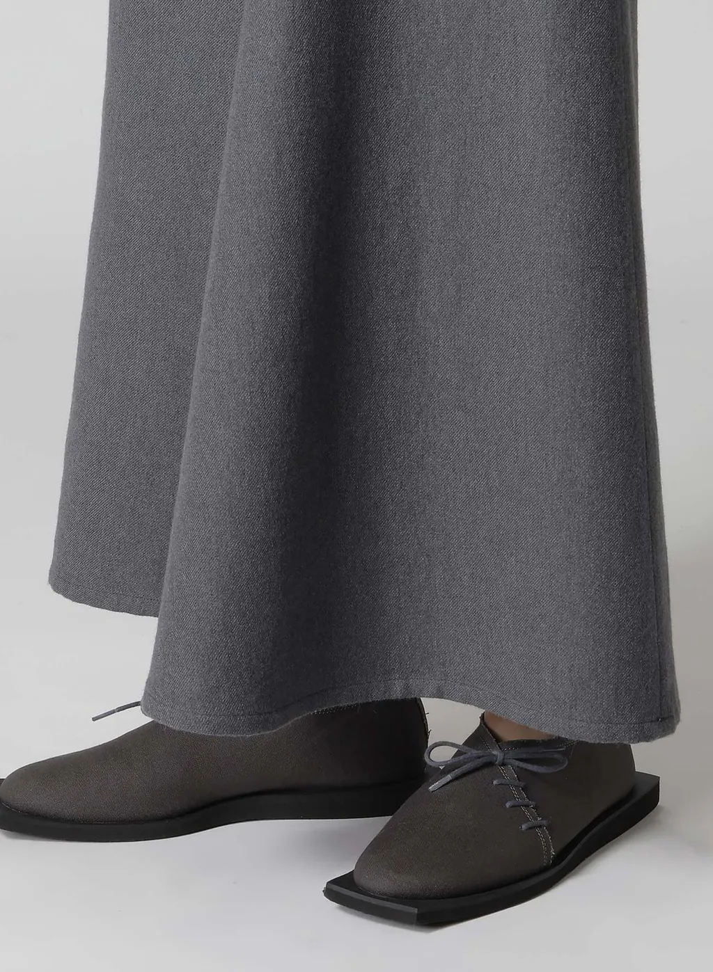 W/C Twill Washer L Slim Flare Skirt