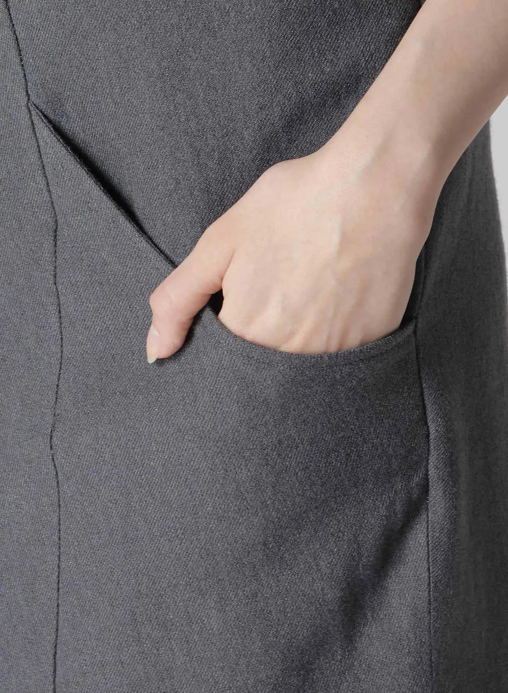 W/C Twill Washer L Pocket Flare Skirt