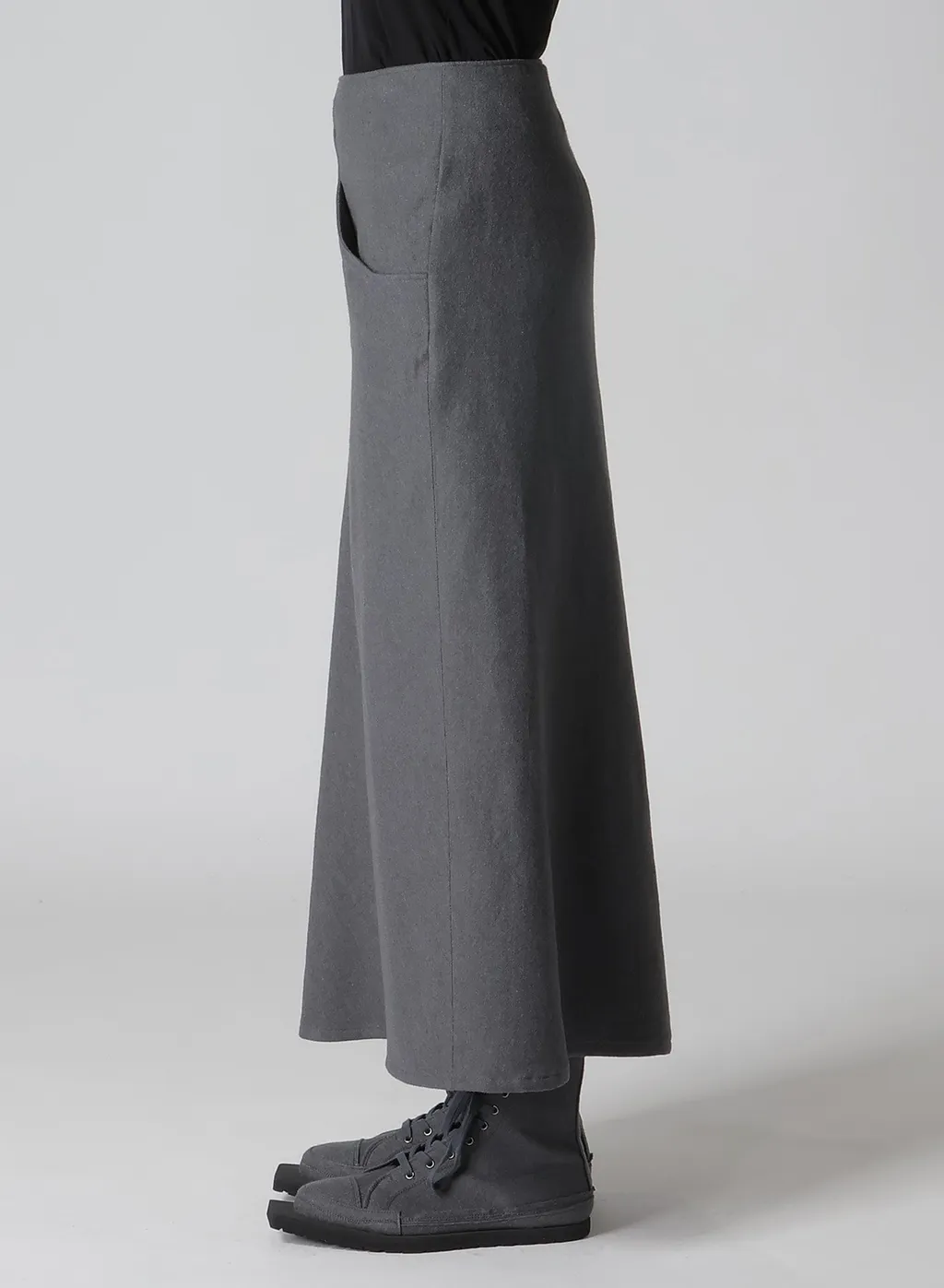 W/C Twill Washer L Pocket Flare Skirt