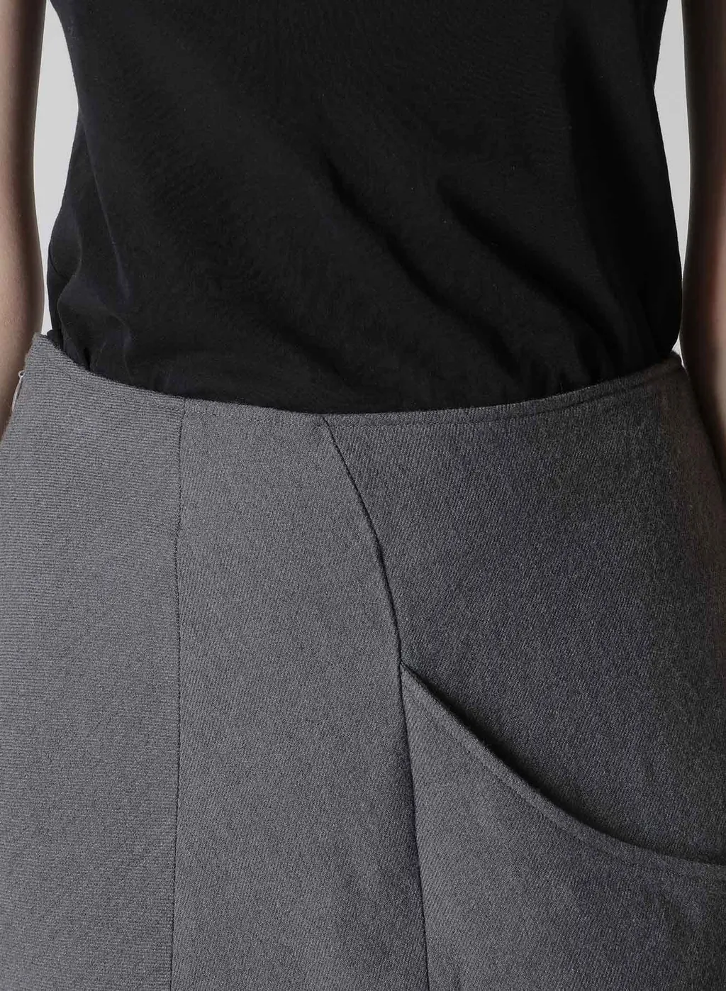 W/C Twill Washer L Pocket Flare Skirt