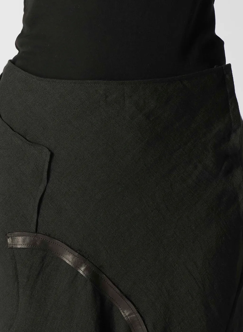 Untwisting Linen Cc Bias Curve Cut Skirt