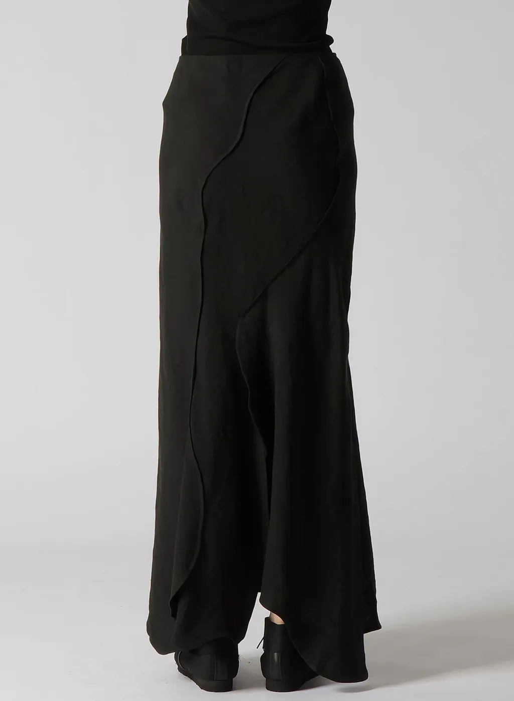 Untwisting Linen Cc Bias Curve Cut Skirt